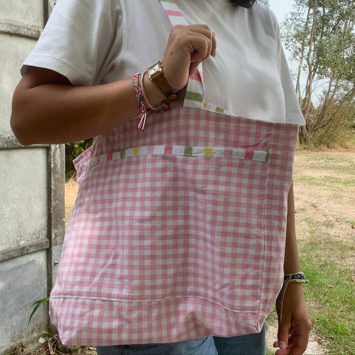 Sac cabas réversible