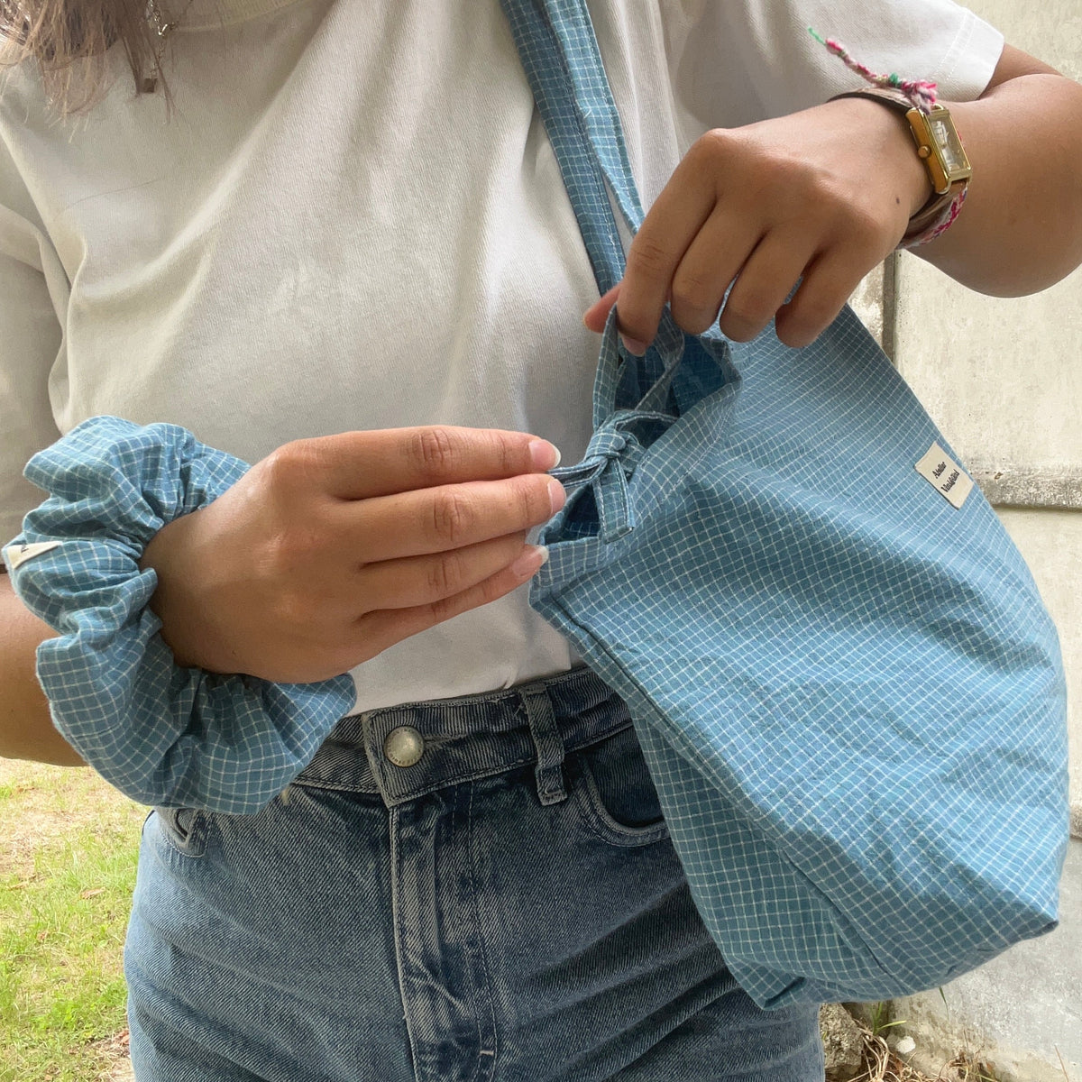 Duo sac cabas - chouchou assorti