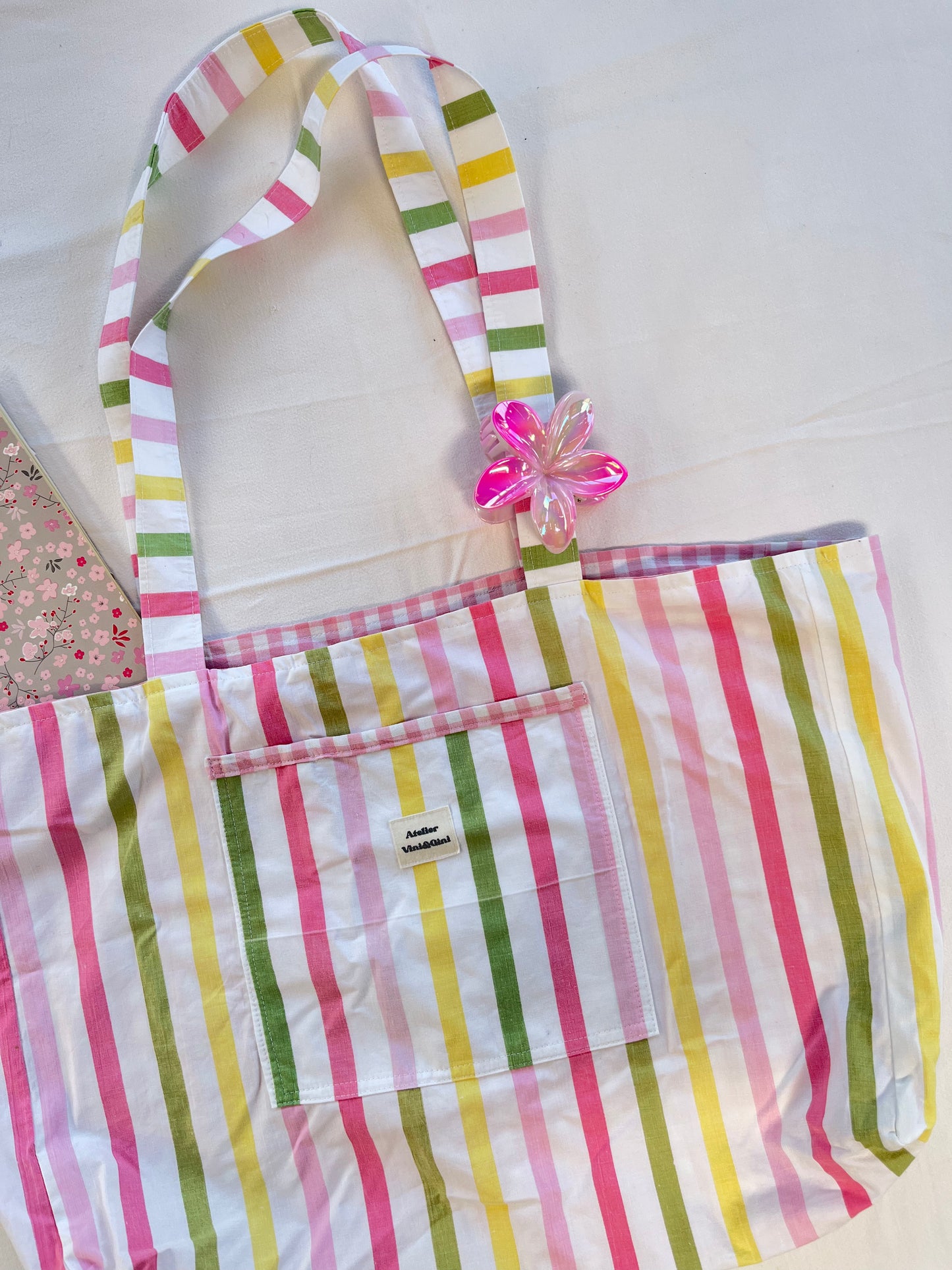 Sac cabas réversible