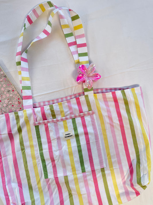 Sac cabas réversible