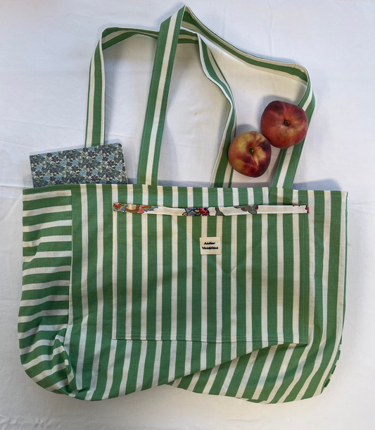 Sac cabas réversible
