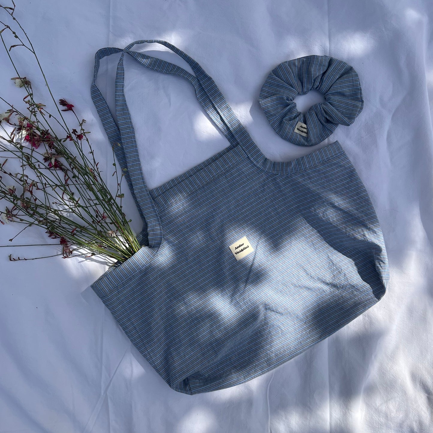 Duo sac cabas - chouchou assorti
