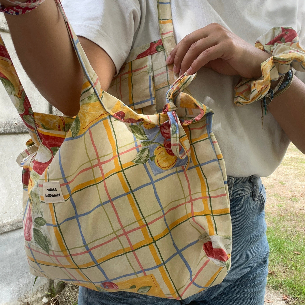 Duo sac cabas - chouchou assorti