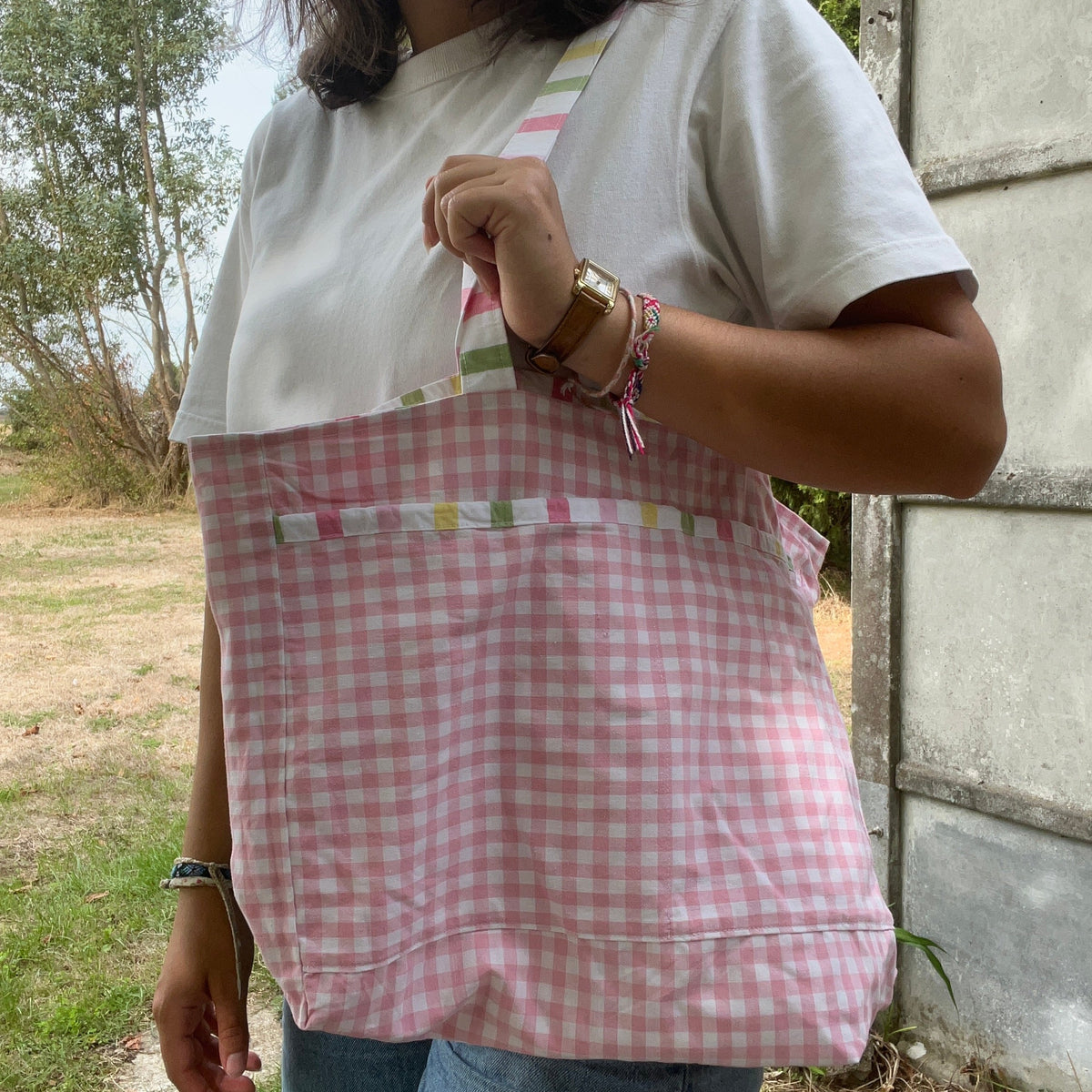 Sac cabas réversible