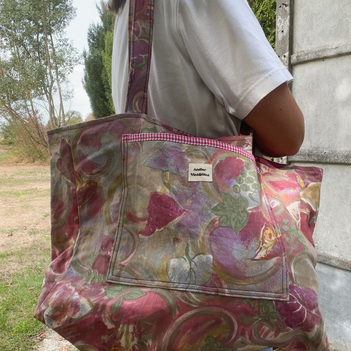Sac cabas réversible