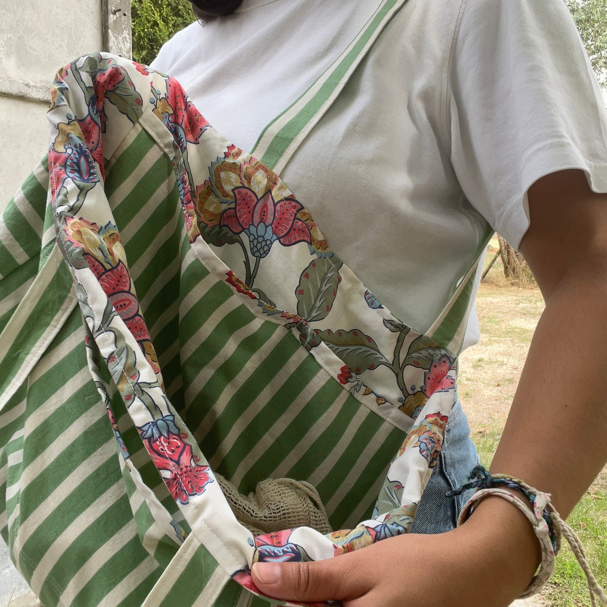 Sac cabas réversible
