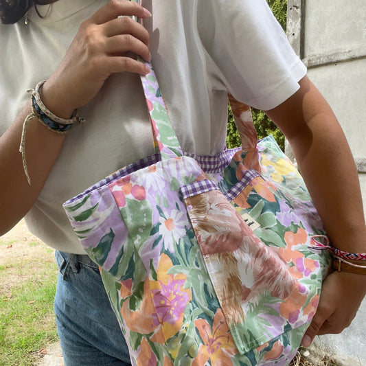 Sac cabas réversible