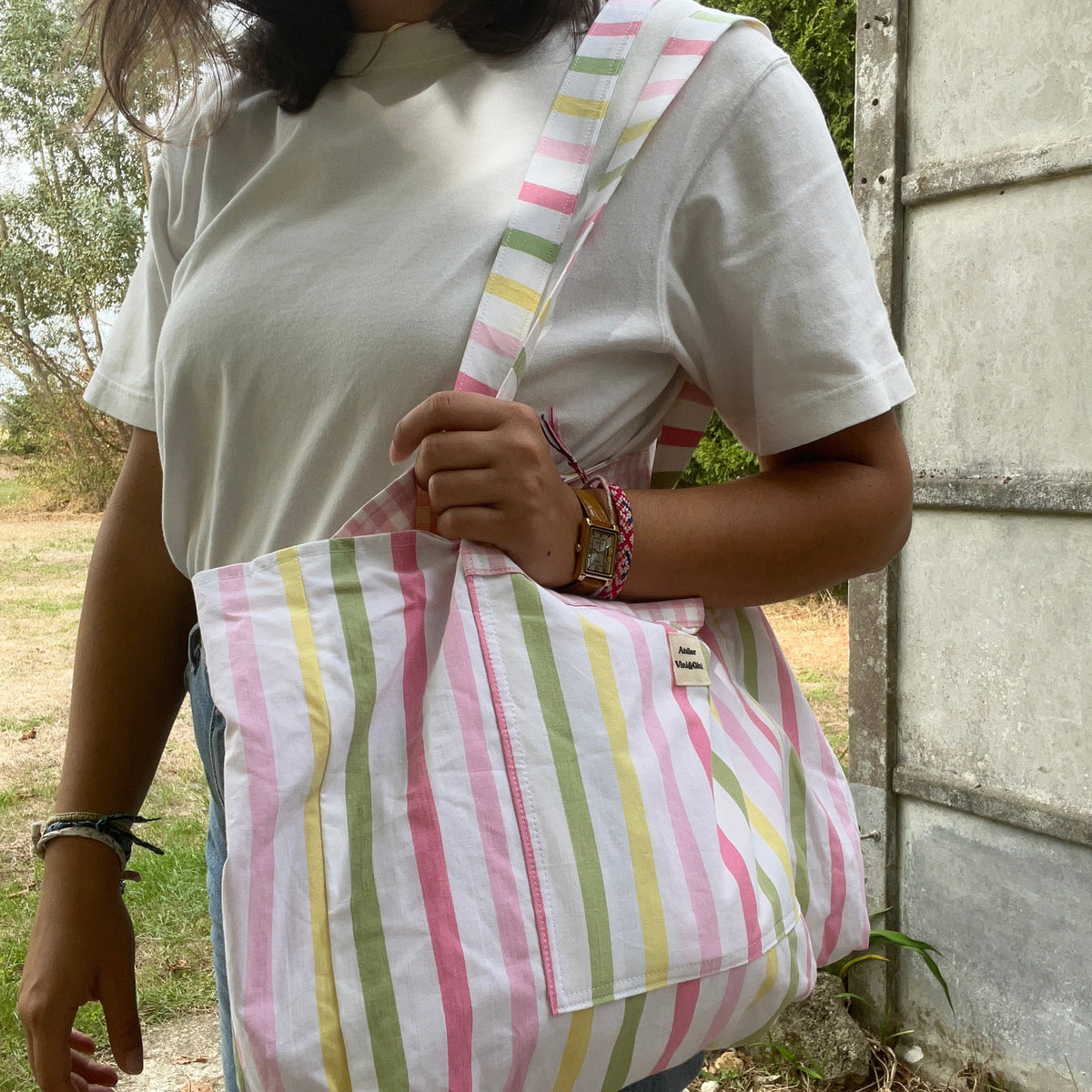 Sac cabas réversible