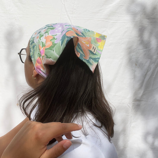 Bandeau triangulaire - vintage fleuris