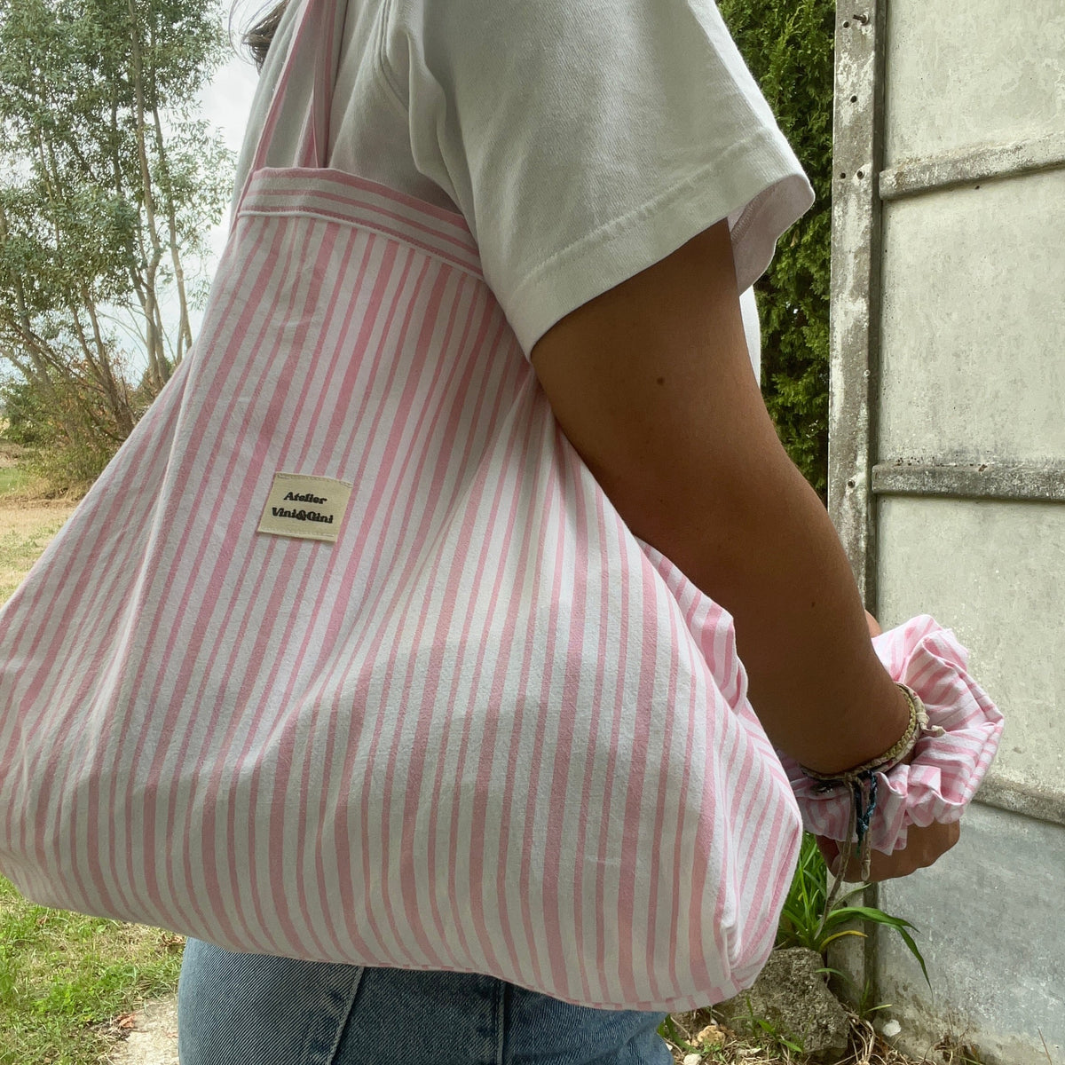 Duo sac cabas - chouchou assorti
